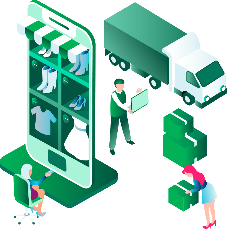 tienda en línea, e-commerce, ventas online, market place